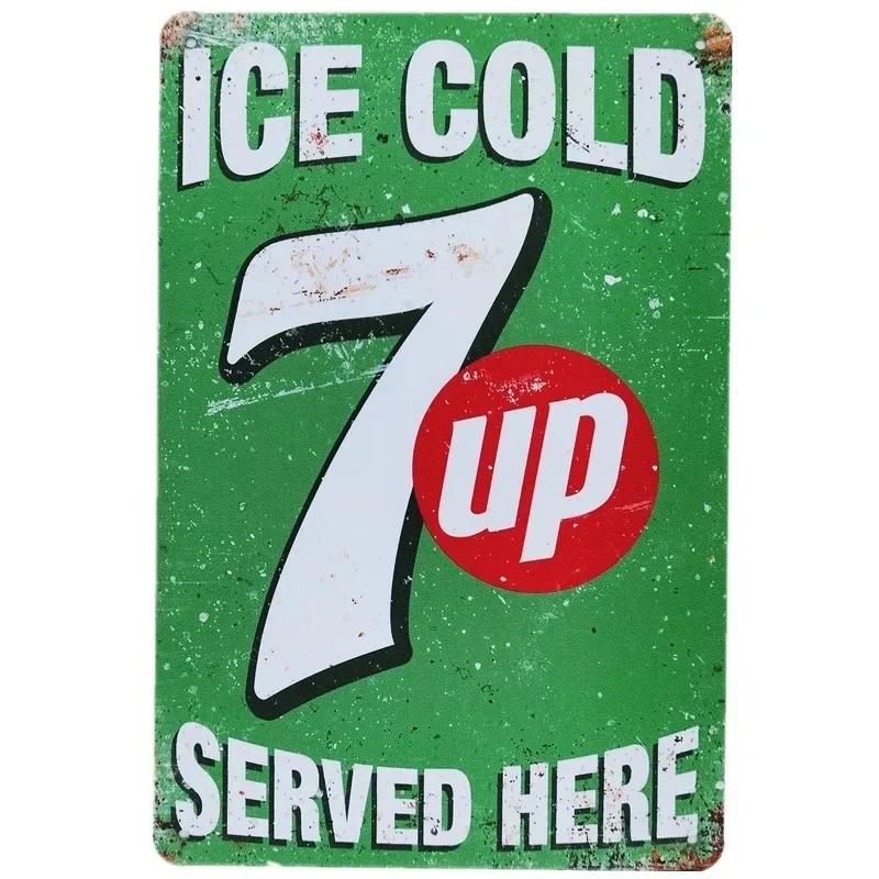 Vintage Metal Tin Signs Decor Retro Plaque Drinks Art Wall Posters for Kitchen Bar Pub Club Man Cave