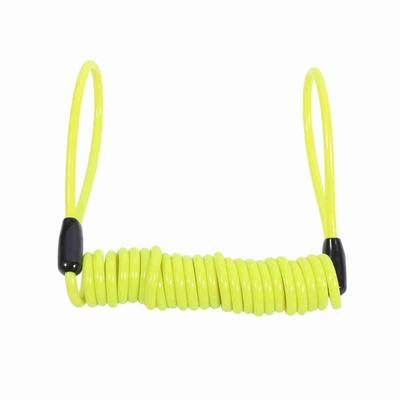 Motorrad Fahrrad Alarm Disc Lock Diebstahlsicherung Feder Erinnerung Spule Kabel Gelb