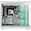 Boîtier gaming - mars gaming - mc-rev - double verre trempé - 3 ventilateurs argb - refroidissement 360mm