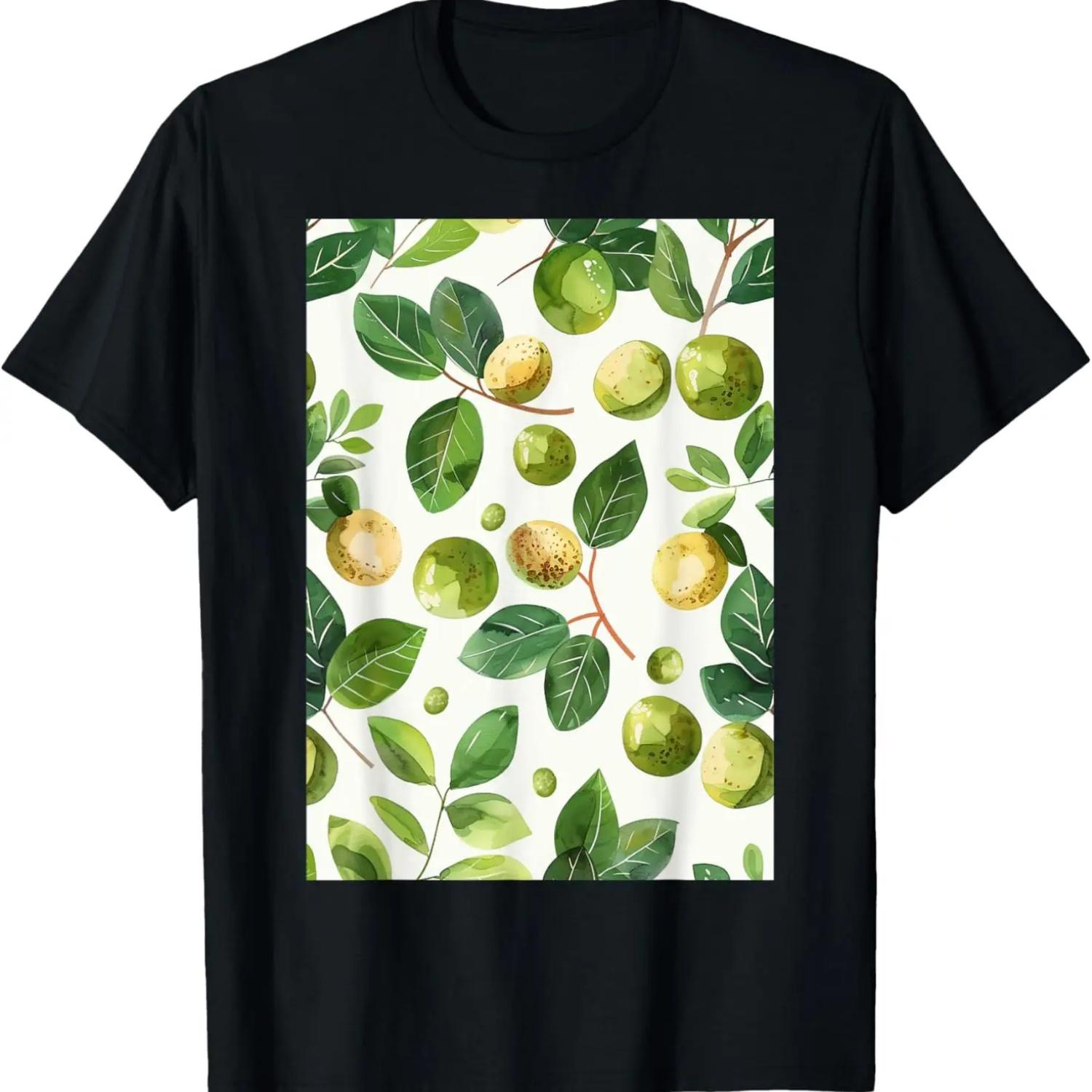 

Vintage Macadamia Nuts Pattern Art T-Shirt XXXXXL чёрный