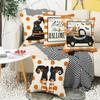 New Halloween Letter Print Pillow Case Sofa Cushion Bedroom Bedside Backrest Nap Pillow Case