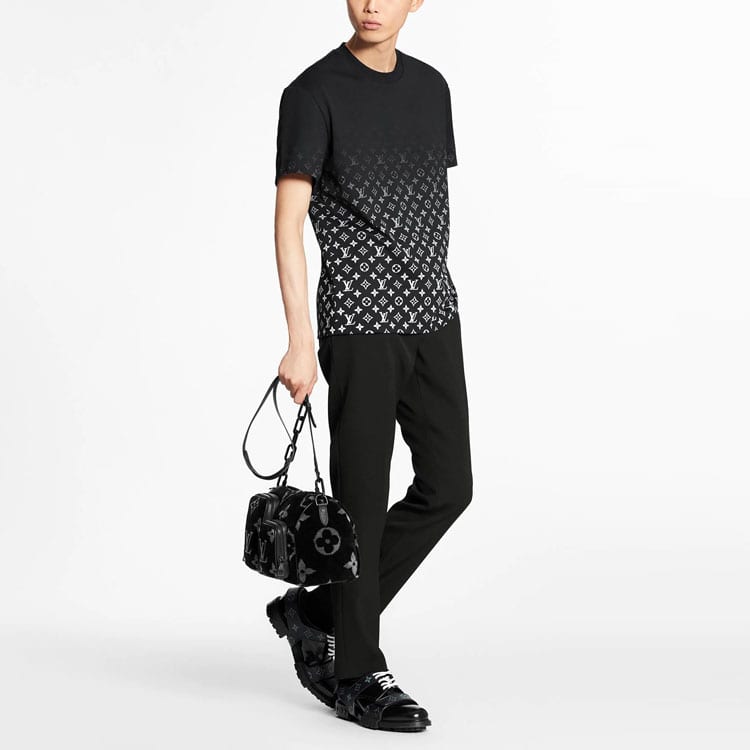 Louis Vuitton T-Shirt Herren Schwarz 1A89Z0