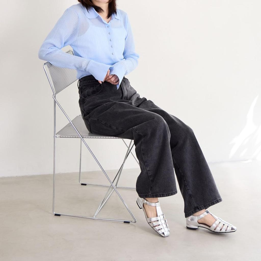 Quadratische Tugurka Silber 245 HIMIKO/Himiko/Weiche Schuhe/651501