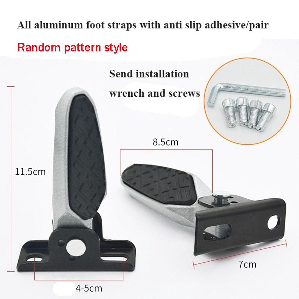 1pair 3 Styles Electric Vehicle Aluminium Alloy Foot Rest Pedal General Electric Vehicles