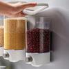 Kichvoe Rice Dispenser Wall Mount Dry Food Dispenser Grain Storage Container Cereal Dispenser Rice Bucket Rice Storage Tank Grain Canister Food