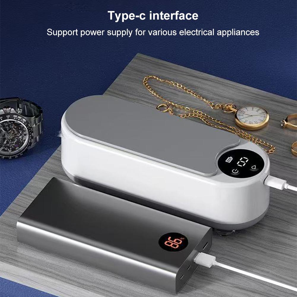 Ultrasonic Cleaner Machine High Frequency Jewelry Cleaner Cleaning Machine for Eyeglasses Rings Necklaces Denture