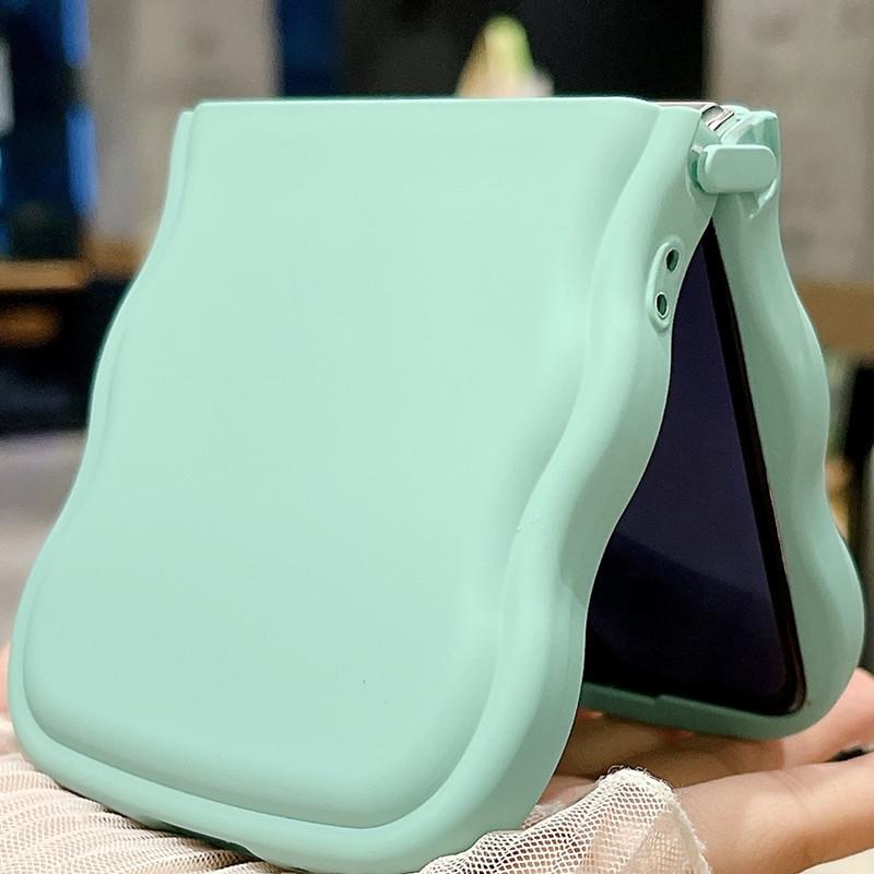 Anwendbar auf Samsung Zflip6 Handyhülle ZFLIP5 Liquid Z4 Fuel Injection Z3 Nische Zflip6 Einfache Volltonfarbe