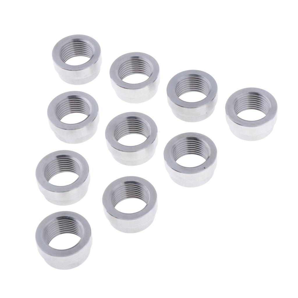 O2 Sensor STEPPED Nut Recess Bung X 1.5 Threads - 10pcs