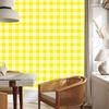 Yellow Checkered Wallpaper Cream, Yellow and White for Living Room and Bedroom 50x1000