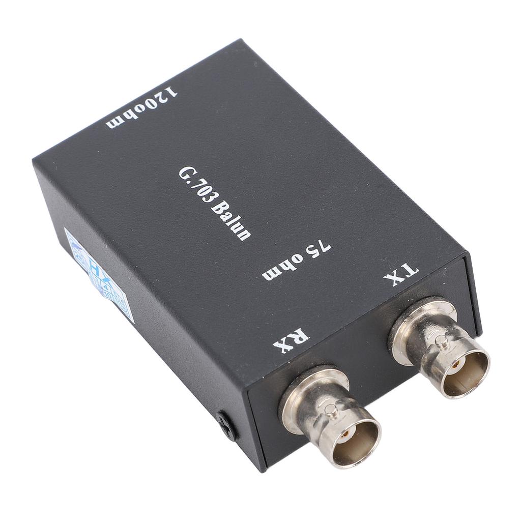BNC Ethernet to RJ45 Converter 75ohm to 12ohm Connector G703 Balanced to Unbalanced Converter for