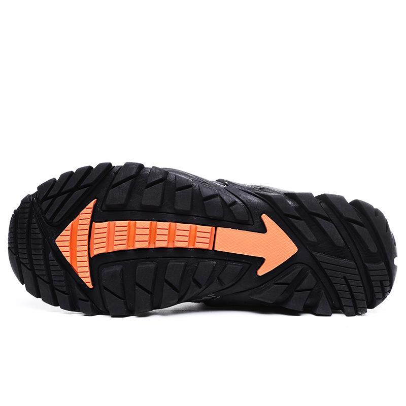 Breathable Outdoor Casual Sports Shoes Hollow Hiking Shoes 2025 Direct Sales Support Blue Men