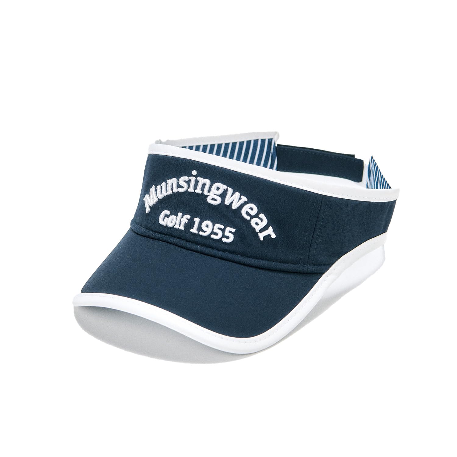 

[Munsingwear] Козырек с изгибом для ушей, вышивка спереди, солнцезащитный козырек, гольф, MG4FCP50L, женский, NV00 (военно-морской флот)