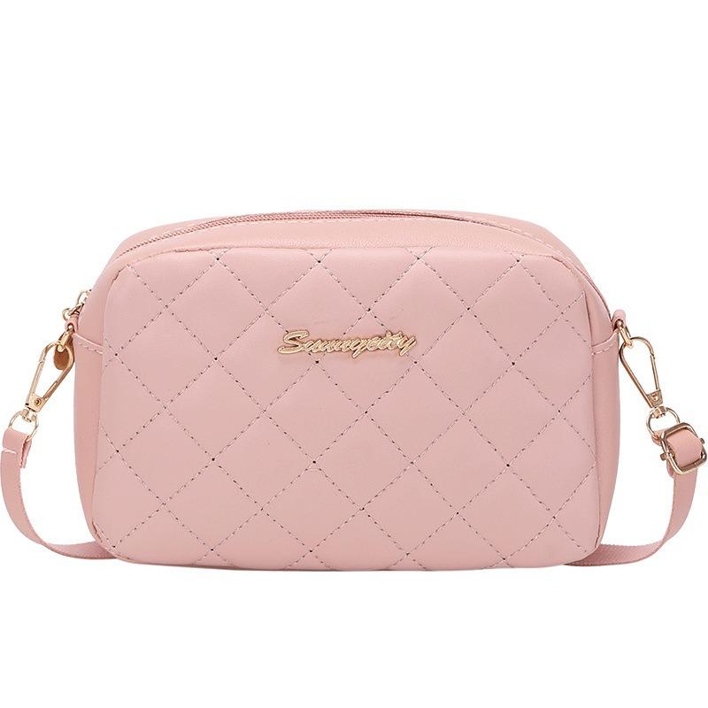 Borsa a Spalla Singola, Borsa a Tracolla con Motivo a Diamanti, Borsa alla Moda