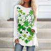 T-shirt floreali T-shirt a maniche lunghe con stampa grafica 3d T-shirt moda donna T-shirt lunga T-shirt a maniche lunghe Tuniche a fiori