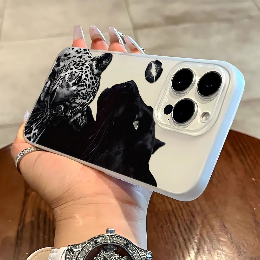

Black Tiger Design Phone Case For IPhone 17 16 15 14 Pro 13 12 11 Max Plus 7 8 Plus 2020 Shockproof Soft Silicone Cover iphone 11 Pro