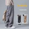 Men's Trousers Loose-Fit Straight-Leg Wide-Leg Casual Pants Lifestyle Pants Trendy Brand Sports Casualtrousers
