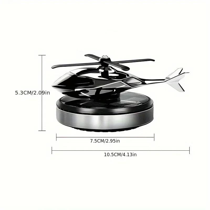 Solar Helicopter Aircraft Car Aromatherapy Air Freshener with Perfume Fragrance Decoration Gift
