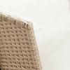 Garden Sofa with Cushions Beige Poly Rattan