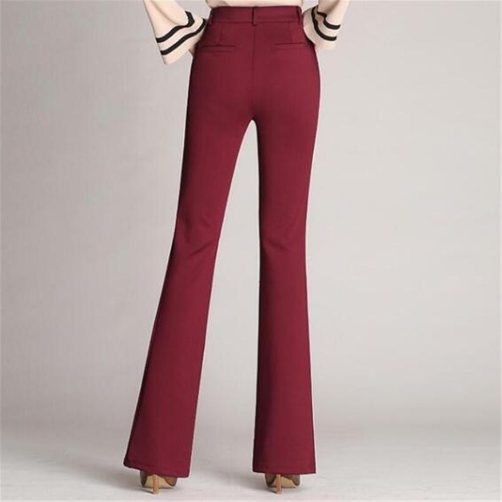 Wide Leg Flared High Waist Pants XS 