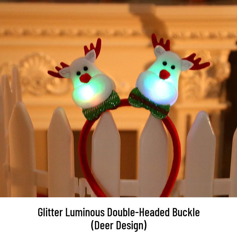 Individually Packaged Christmas Glowing Antler Headband for Holiday Parties