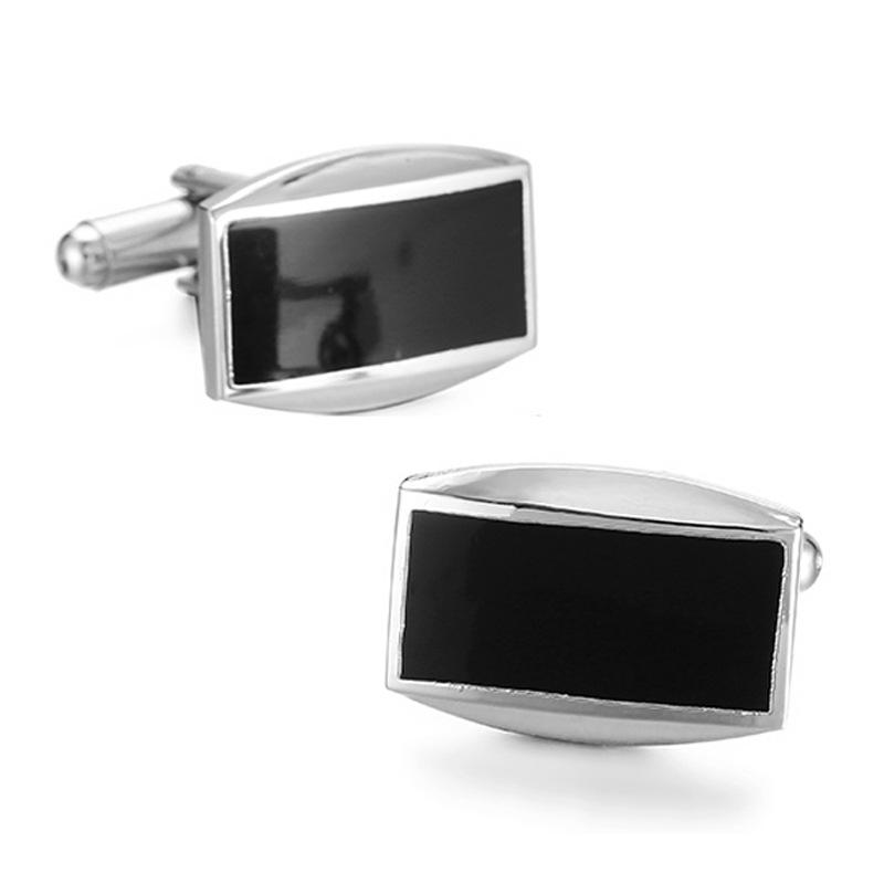 

Black Enamel Flower & Animal French Cufflinks – Copper & Carbon Fiber Design K5