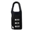 Padlock 3 Digit Pad Combination Lock Mini Zinc Alloy Tool for Suitcase Drawer ToolboxRose Red