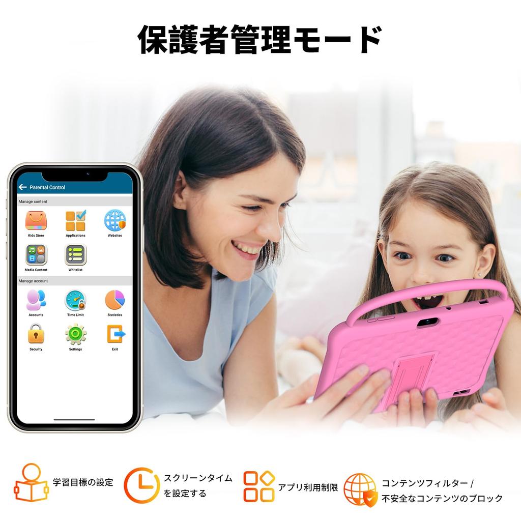 Kids Android Large HD IPS iWawa Parental Educational Toddler Tablet Bluetooth 10-inch (25cm) Tablet, 13, 64GB, Display, Pre-installed, Controls,