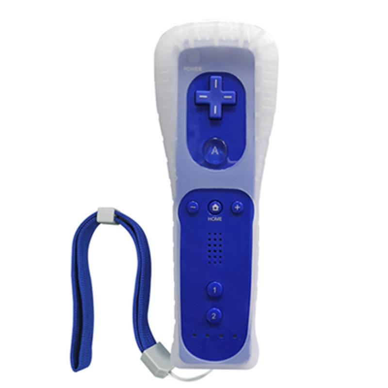 For Wii/Wii U Wireless Controller Set – Left Nunchuk Joystick / Right Vibration Remote with Silicone Cover & Wrist Strap