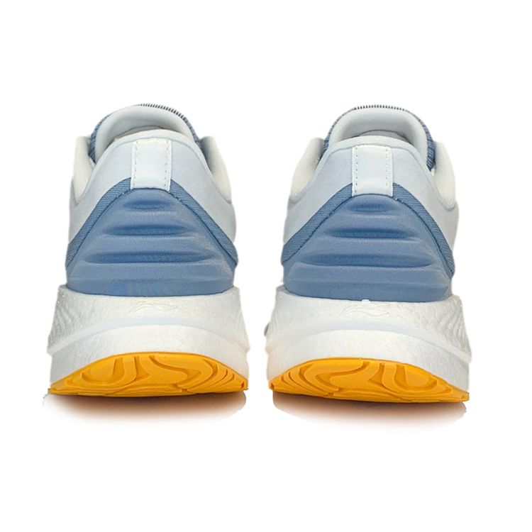 Li Ning Yue Ying Breathable Rebound Low-Top Running Shoes Men Sneakers White Blue Yellow ARHS035-1