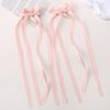 LOVEKIKI 2Pcs Long Tassel Hair Bow Hair Clips for Girl Lovely Ribbon Headwear Ins Party Ponytail Barrette Women Hair Accessories