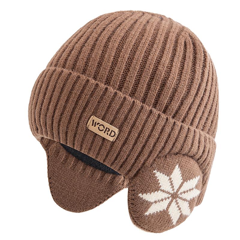 New Unisex Winter Hat Fleece Lined Warm Cap Stylish Soft Beanie Hat For Men Women Outdoor Earflap Knitted Hat
