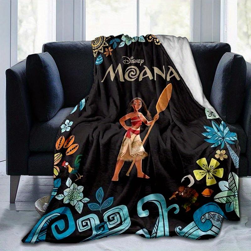 1pc, Moana-Inspired Home Decor: A Cozy Disney Moana Flannel Throw Blanket Perfect Gift for Bedroom, Living Room, Travel, Camping, Car