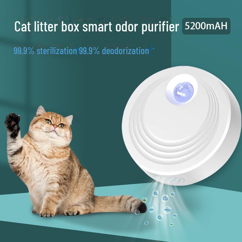 Rechargeable Smart Pet Odor Purifier: Cat Litter and Dog Deodorizer To Remove Urine Odor