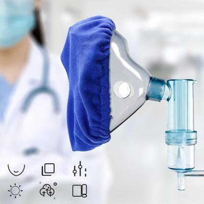 Cotton Covers Pressure Reducing CPAP Mask Liners Washable Full Face CPAP Mask Liner Elastic for Most Types of Full Face CPAP