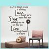 Premium Vinyl Home Room Decor Art Quote Wall Decal Stickers Bedroom Removable Mural