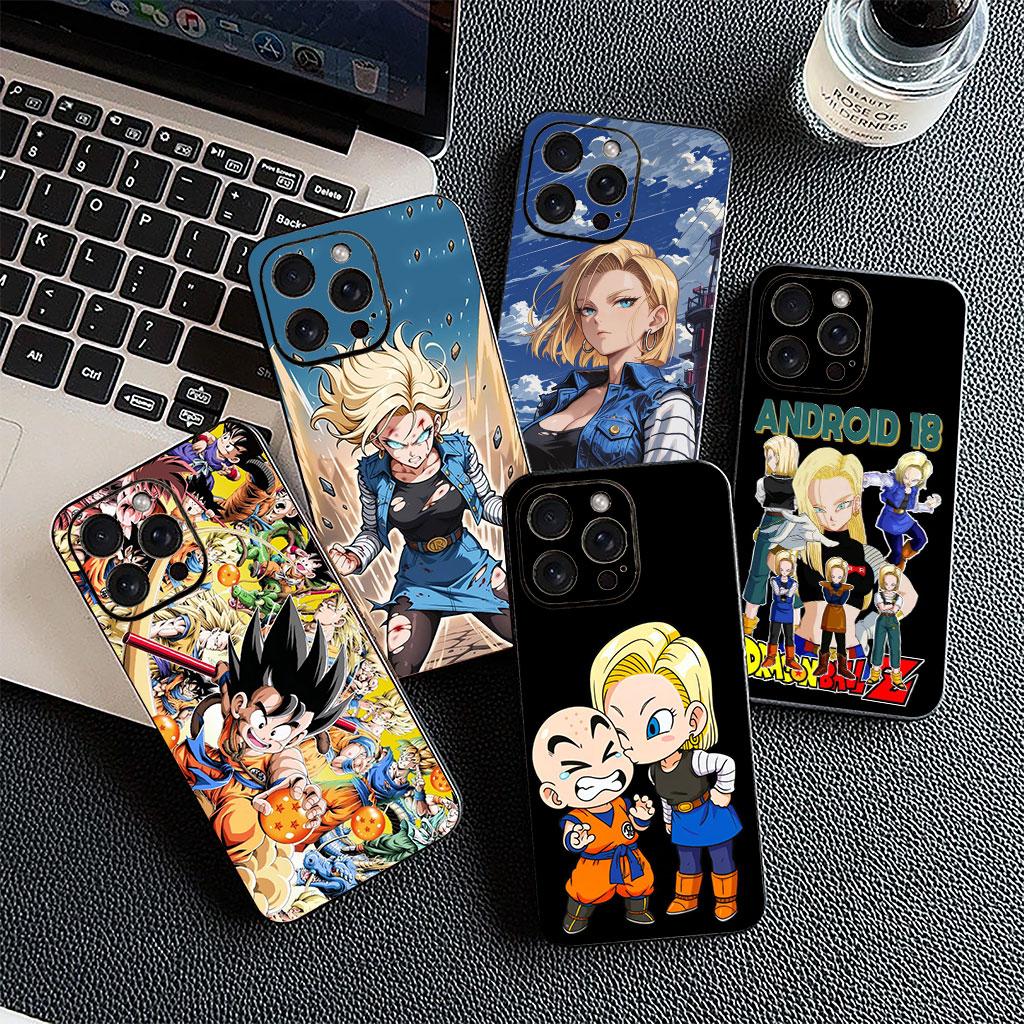 Android 18 Dragons Gokus Balls for Motorola Moto G86 G57 G67 G54 G24 G15 Power G13 G14 G34 G35 G45 G60 G53 G55 G64 G75 G72 Case