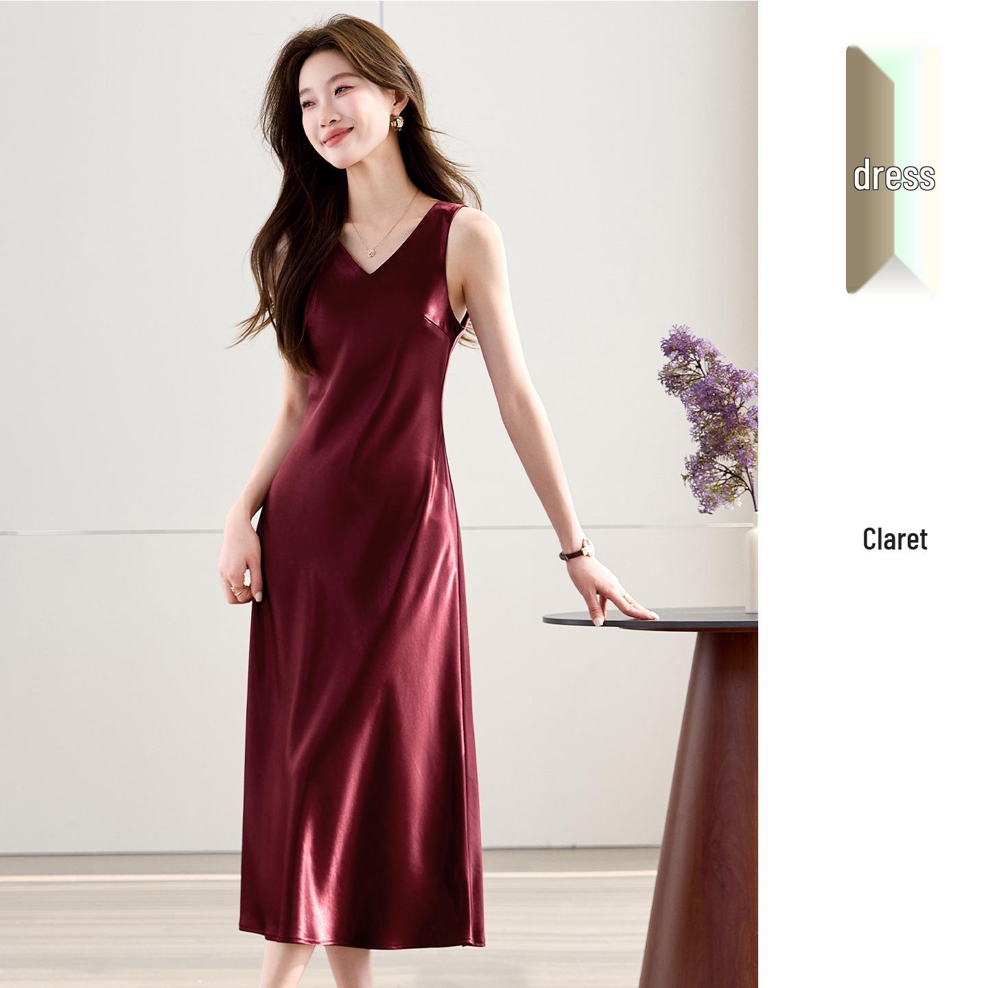 

Women s Burgundy Seven-Sleeve Suit Skirt Set - Spring/Summer 2026 Professional Two-Piece 4XL