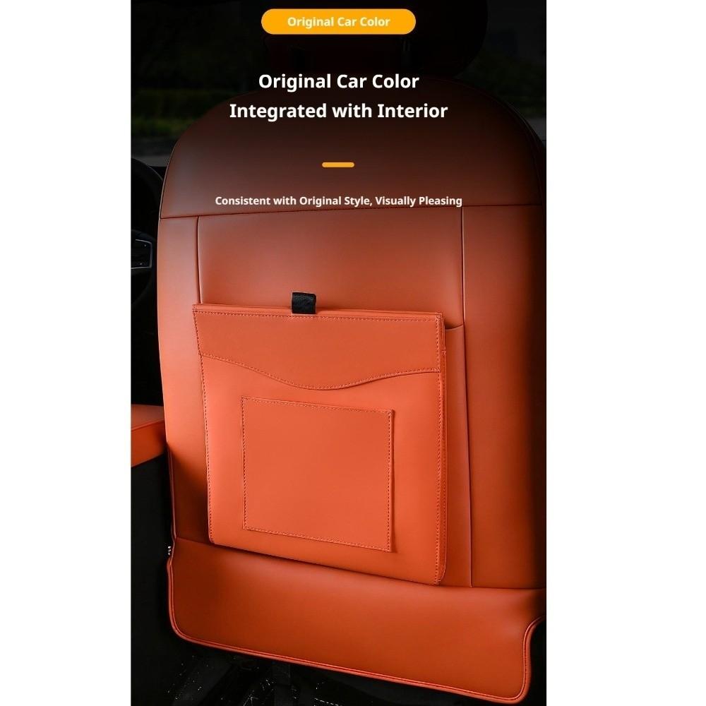 Storage Pocket Magnetic Adsorption Storage Bag Seat Hanging Trash Can  Car Interior Supplies