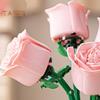 1 set Byggkloss Rosgren Gör-det-själv handgjorda färgglada blomblock Monteringsleksak Plast Blomväxter Dekoration Barn Vuxna Flickor Present
