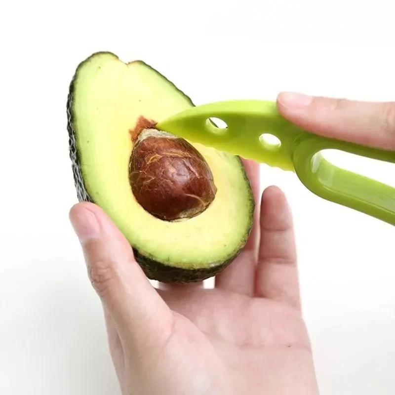 Multifunctional Avocado Cutter Corer Butter Fruit Slir Peeler Pulp Separator Plastic Knife Kitchen Tools Gadgets Acssories