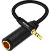 1/4 to 3.5mm Headphone Cable Adapter,TRS 6.35mm Female to 3.5mm Male 1/8 to 1/4 Stereo Audio Adapter,for Headphone, Amplifiers, Guitar, Amp etc.