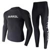 Korean Men's Long Sleeve Quick-Dry Diving Suit: Jellyfish-Proof Snorkeling & Surfing Set.