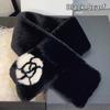 Camellia Warm Earmuffs Collar Shawl Neck Warmer Plush Fur Scarf New Ear Cover  Women