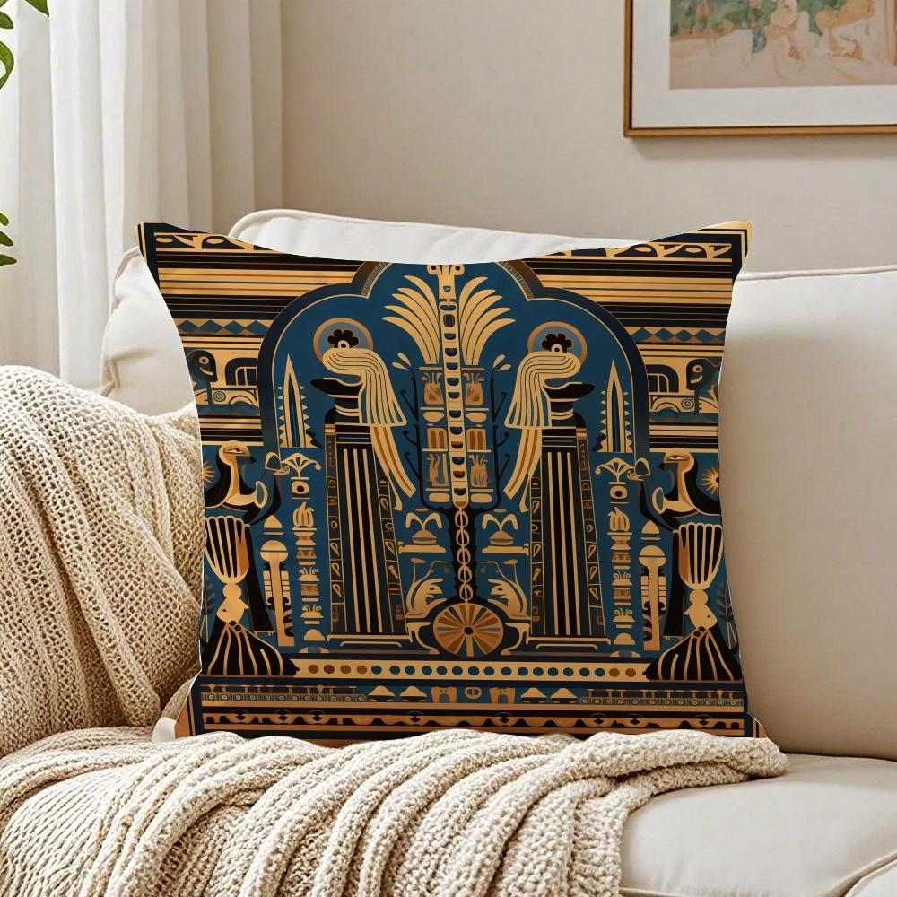 Historischer Stil Ägypten Pharao Kultureller Stil Kissenbezug Kissenbezug Milbenschutz Wohnzimmer Sofa Dekor Kissen Raum
