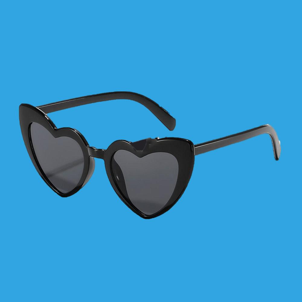 Creative Homewares Women's Fashion Heart-Shaped Sunglasses Vintage Irregular Heart Sun Glasses Street Party Shooting Shades Outdoor Uv Protection Eyewear