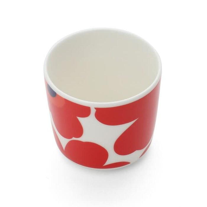 marimekko Latte Mug Pair Unikko Coffee Cup Small White x Red x Black 067849 001