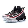 New LiNing Cushioning Anti Slip And Wear Resistant High Top Basketball Shoes Men's Black Red AGBP127-5