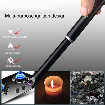 Candle Igniter Ignition Stick Windproof Compact Size Portable Electric Rechargeable Flameless Pulse Igniter Camping Supplies