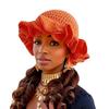 Colorful Crochet Ruffle Bucket Hat Warm Stretch Knit Hat New Year Celebration Women'S Fashion Handmade Beanie Hat Tool Tentacle
