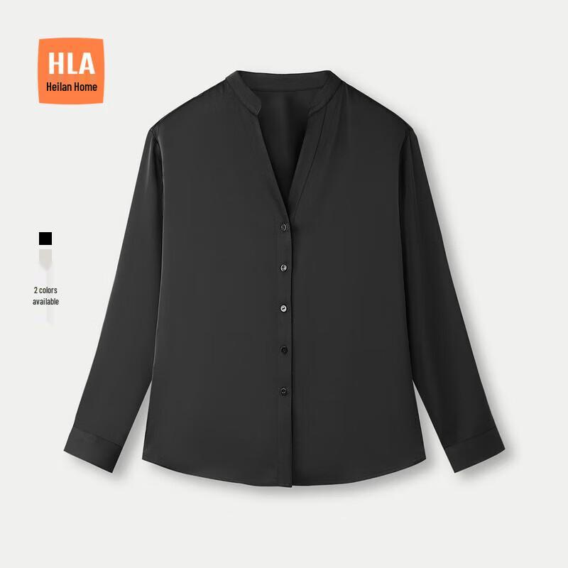 

HLA Women s V-Neck Long Sleeve Loose Fit Shirt XL